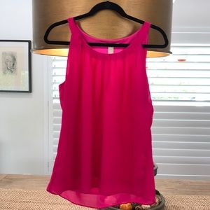 Banana Republic bright pink tank-size large
